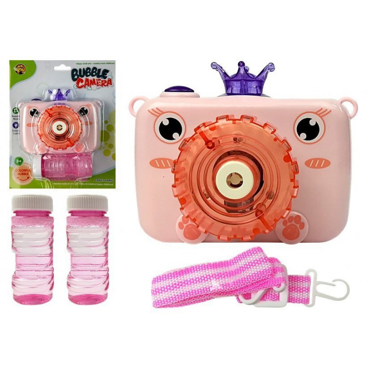 Bublifuk v tvare fotoaparátu